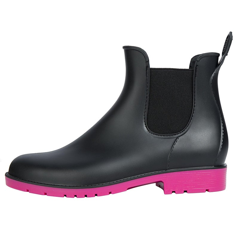 Asgard Women's Ankle Rain Boots Waterproof Chelsea Boots, Rose 40 (Size 9-9.5) - Image 5